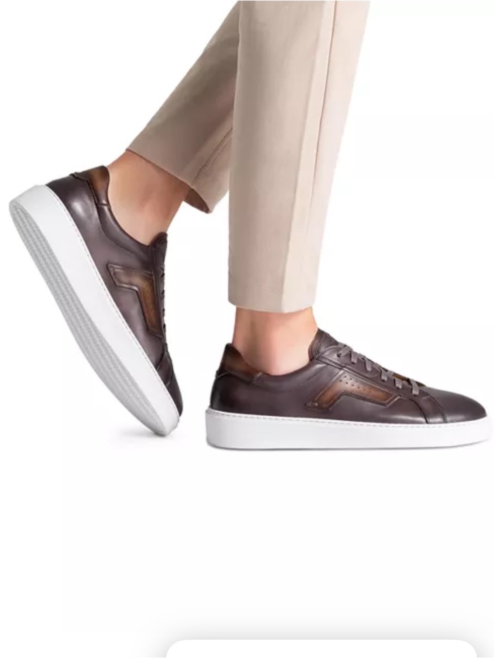 Magnanni
Men's Phoenix Lace Up Sneakers Core: Grey/Brown size 10 Like new/no box